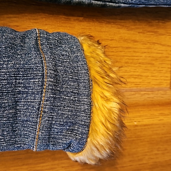 BX BoomX Denim Coveralls with Fur Trim and 1996 wing patches. Jumpsuit Overalls. - Picture 5 of 13